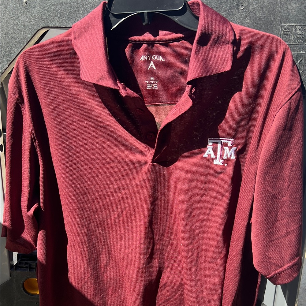 Antigua Men's Burgundy Polo Shirt
